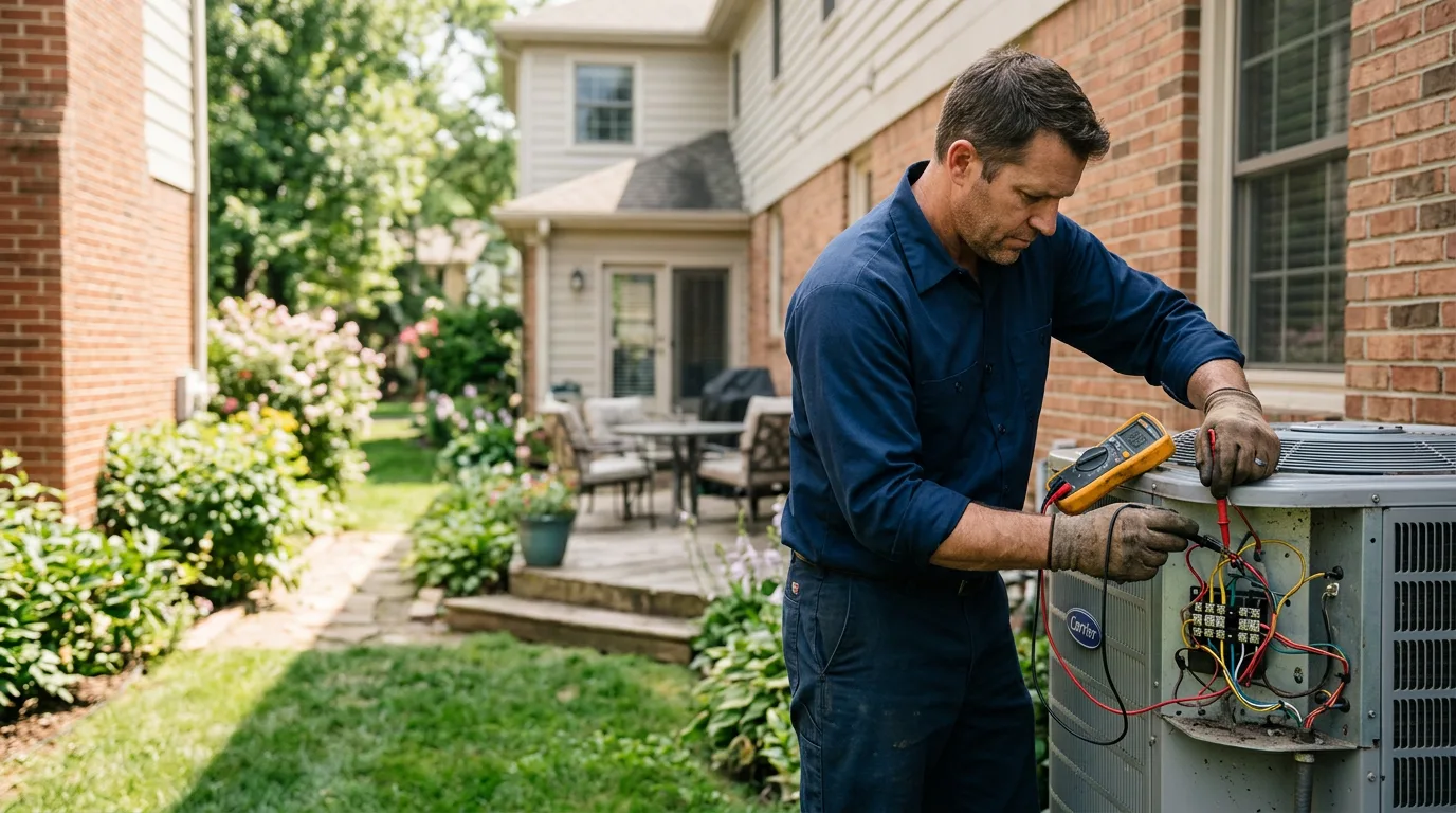 HVAC technician working near Murrieta, CA